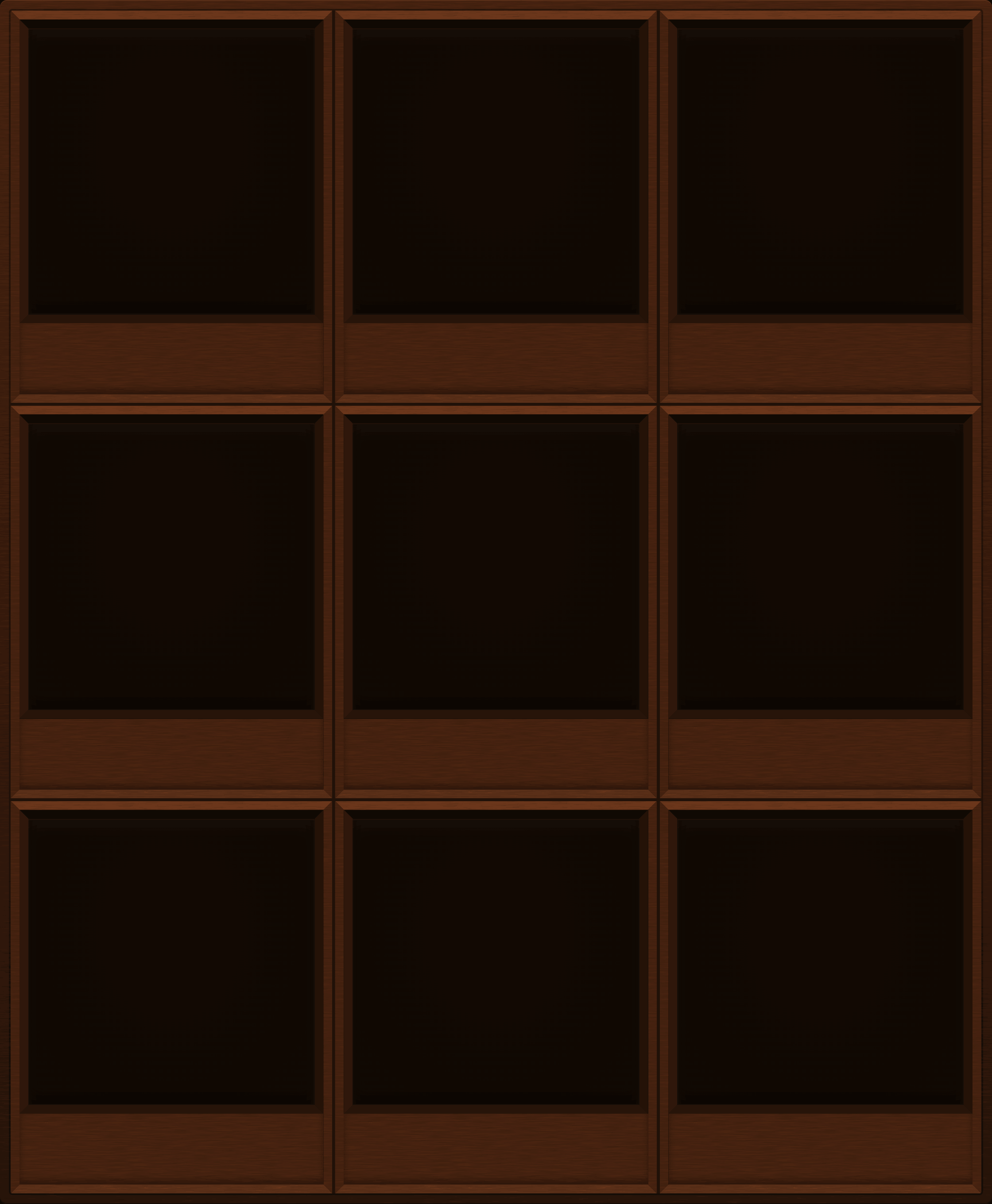 Rust Brown Display Case (3x3)